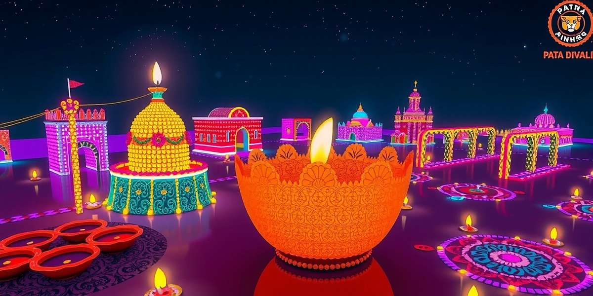 Patna Panthers Diwali Celebration Event Patna Panthers Diwali event showing virtual Patna city decorated with lights, diyas, and rangolis
